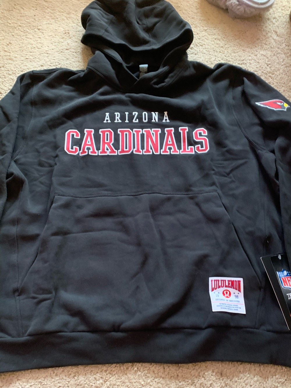 Men’s Lululemon x NFL Arizona Cardinals Hoodie L NWT